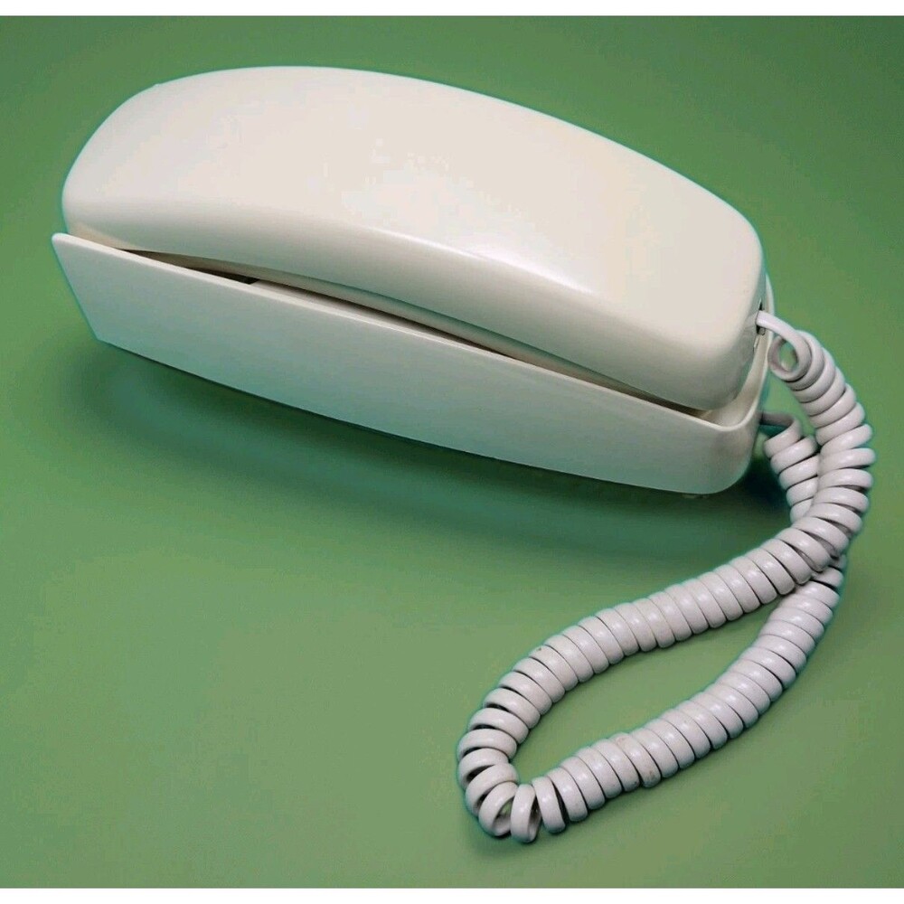 Western Electric Trimline Bell VTG Desk/Wall Telephone White MCM Touch Tone